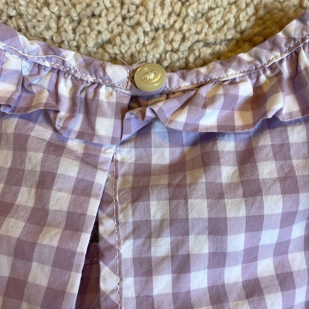 CrewCuts gingham ruffled top - Picture 3 of 4
